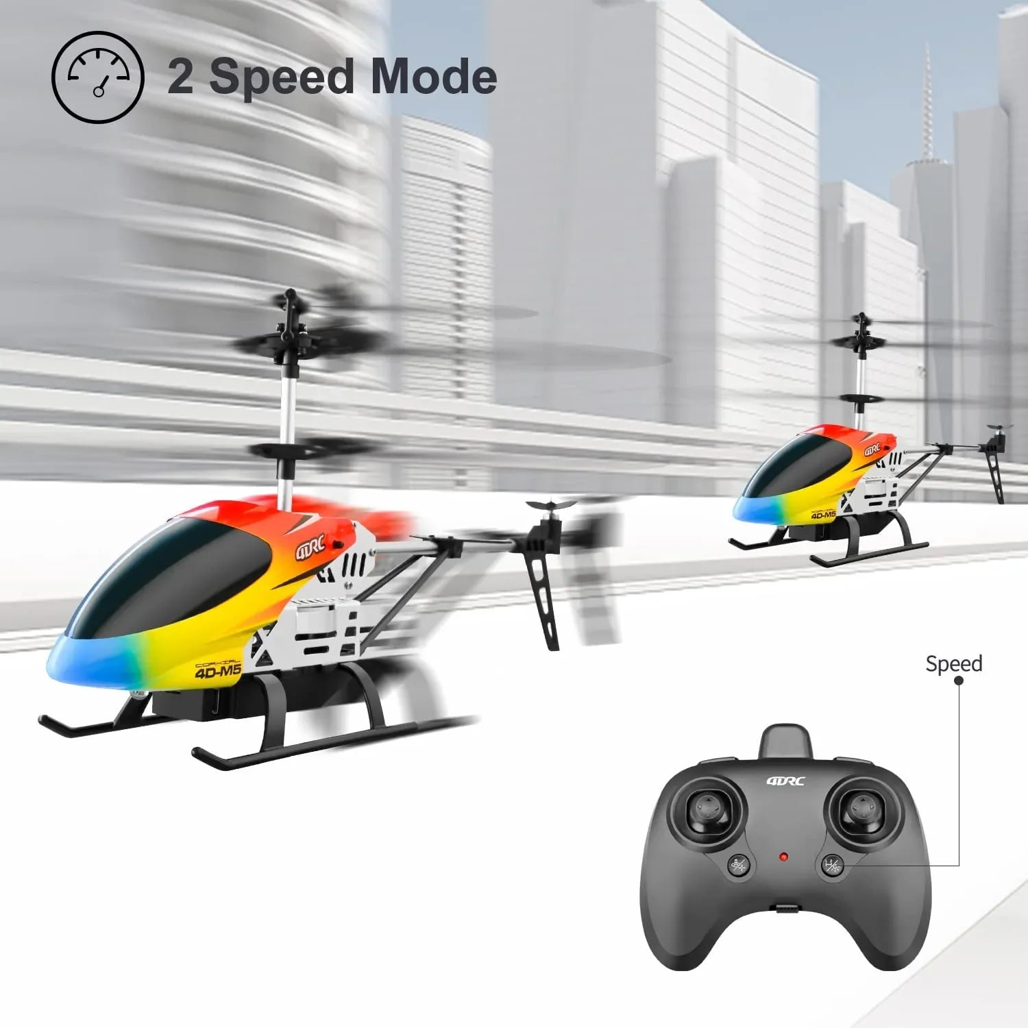 M5 Remote Control Helicopter Altitude Hold 3.5 Channel RC Helicopters with Gyro and LED Light Durable Airplane Drone Toy Gift